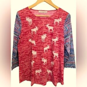 Astrologie Top l Long Sleeve Crew Neck Shirt l Red Top l long sleeve Tee l 0826